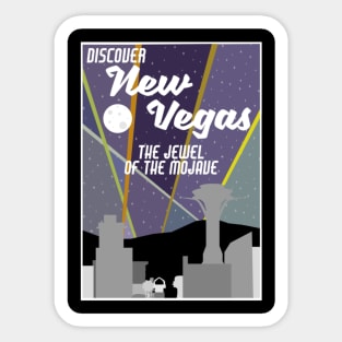 Vintage New Vegas Skyline Sticker